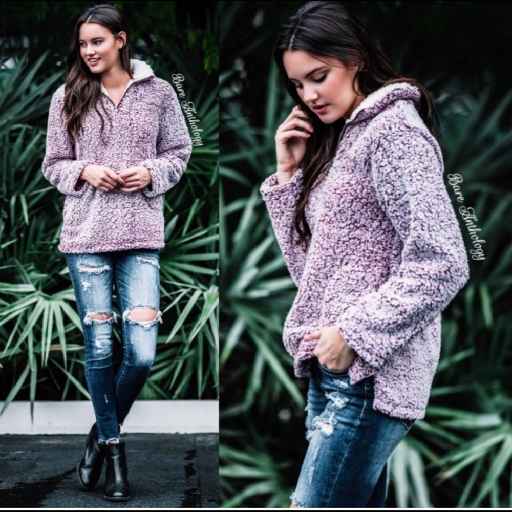 *HP Street Style* *LAST ONE* Cozy Sherpa Sweater - Picture 3 of 4